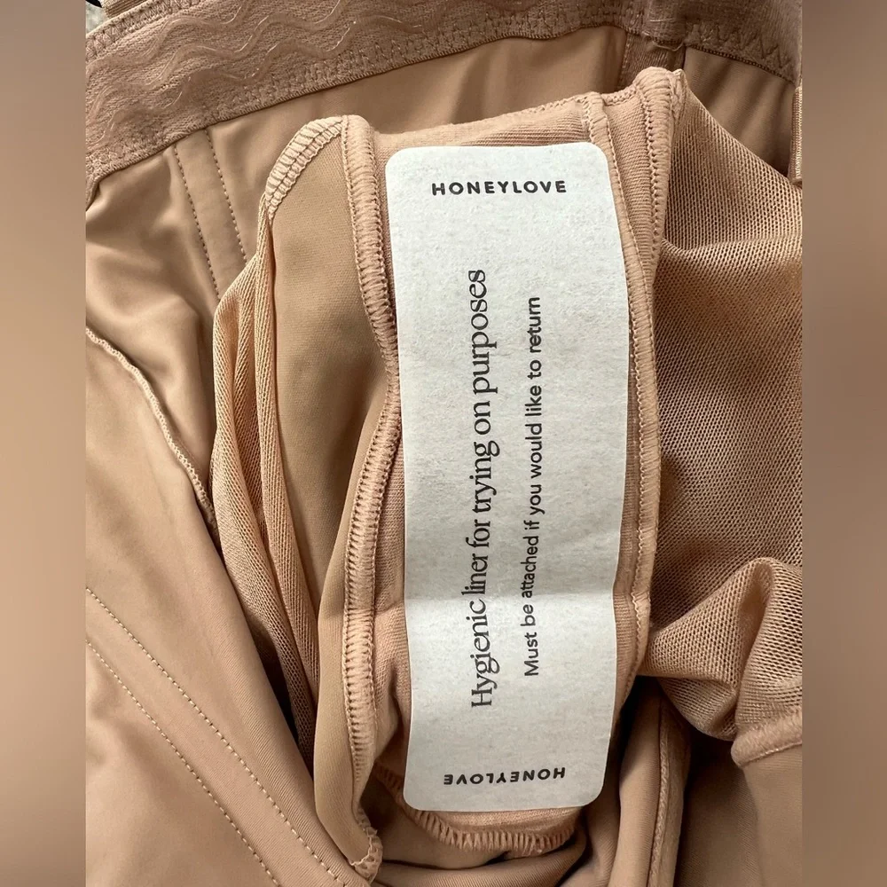 Honeylove NWT SuperPower Shapewear Short in Sand/Nude, size L - Picture 6 of 8
